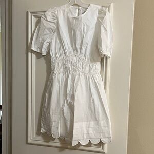 English Factory scalloped hem dress NWT